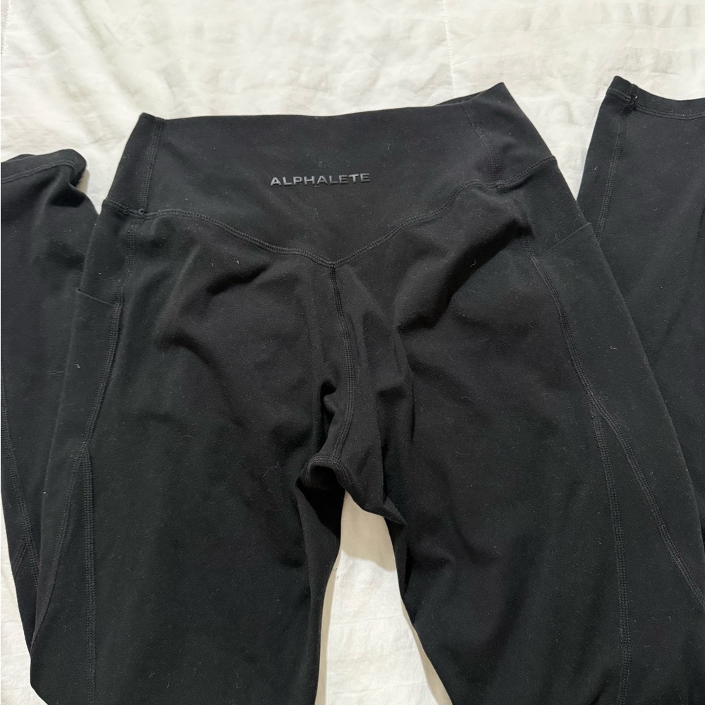 Alphalete Jet Black Performance Leggings